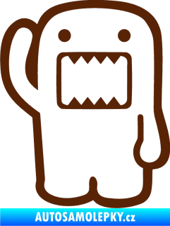Samolepka Domo 001 levá hello hnědá
