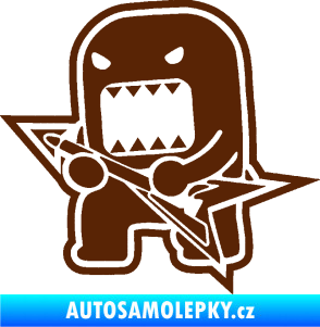Samolepka Domo 004 levá rocker hnědá