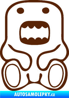 Samolepka Domo 006 sedí hnědá
