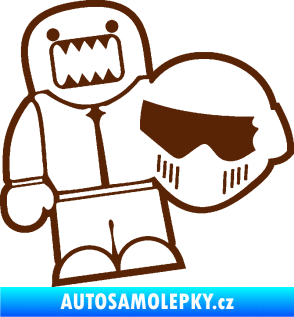 Samolepka Domo 015 levá  Stig hnědá