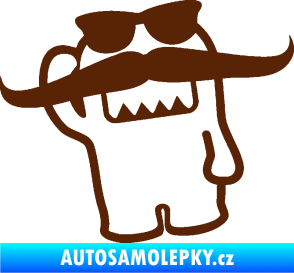 Samolepka Domo 016 levá s knírem hnědá