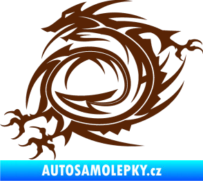 Samolepka Dragon 002 levá hnědá