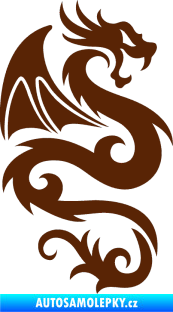 Samolepka Dragon 005 pravá hnědá