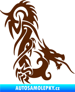 Samolepka Dragon 007 pravá hnědá