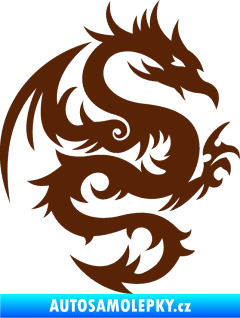 Samolepka Dragon 015 pravá hnědá