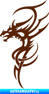 Samolepka Dragon 017 levá hnědá