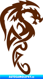 Samolepka Dragon 018 pravá hnědá