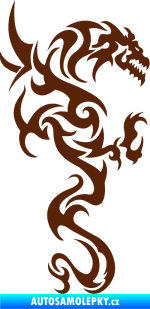 Samolepka Dragon 019 pravá hnědá