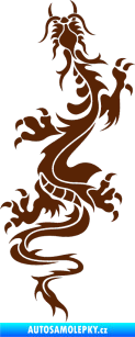 Samolepka Dragon 028 levá hnědá