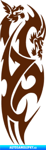 Samolepka Dragon 032 pravá hnědá
