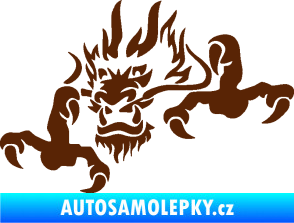 Samolepka Dragon 049 levá hnědá