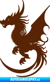 Samolepka Dragon 052 levá hnědá
