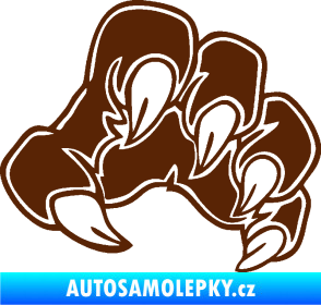 Samolepka Drápy 001 pravá hnědá