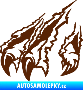 Samolepka Drápy levá hnědá