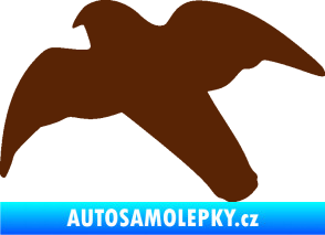 Samolepka Dravec na sklo 003 levá hnědá