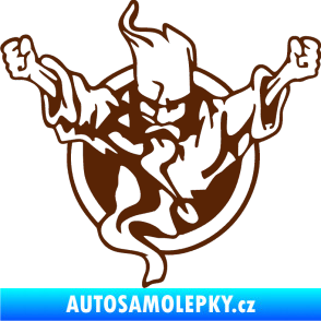 Samolepka Duch 001 levá hnědá