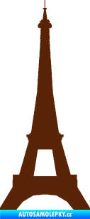 Samolepka Eifelova věž 001 hnědá
