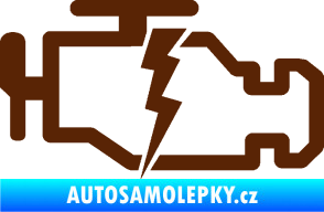 Samolepka Engine fail 002 motor hnědá