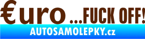 Samolepka Euro hnědá