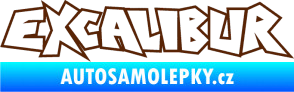Samolepka Excalibur obrys hnědá