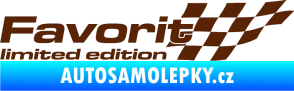 Samolepka Favorit limited edition pravá hnědá