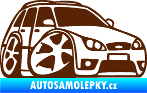 Samolepka Ford Mondeo combi karikatura pravá hnědá