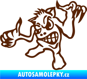 Samolepka Formelák levá hnědá