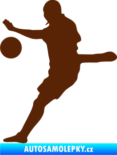 Samolepka Fotbalista 022 levá hnědá
