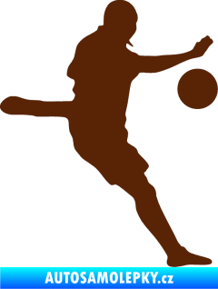 Samolepka Fotbalista 022 pravá hnědá