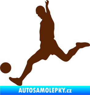 Samolepka Fotbalista 023 levá hnědá