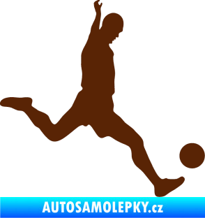 Samolepka Fotbalista 023 pravá hnědá