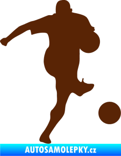Samolepka Fotbalista 024 pravá hnědá