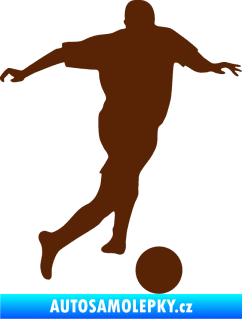 Samolepka Fotbalista 030 pravá hnědá