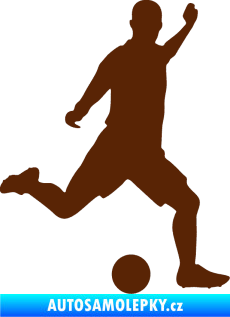 Samolepka Fotbalista 031 pravá hnědá