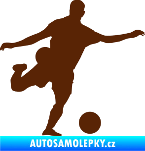 Samolepka Fotbalista 032 pravá hnědá