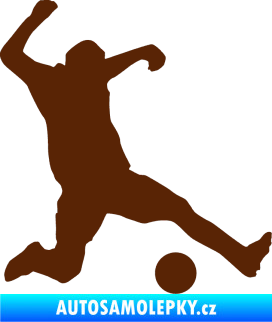 Samolepka Fotbalista 039 pravá hnědá