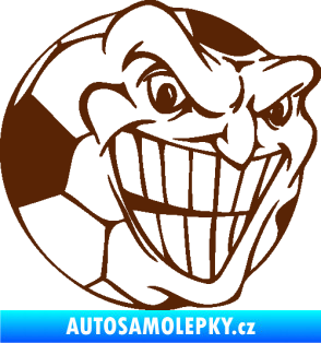 Samolepka Fotbalový míč 002 pravá hnědá