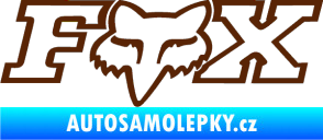 Samolepka Fox 001 hnědá