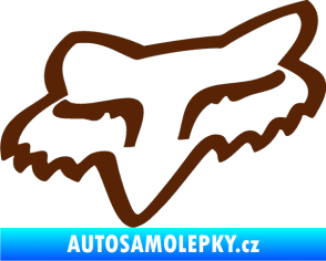 Samolepka Fox 002 hnědá