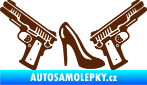 Samolepka Girl mafia 002 pravá hnědá
