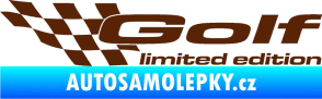 Samolepka Golf limited edition levá hnědá