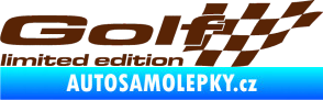 Samolepka Golf limited edition pravá hnědá