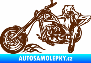 Samolepka Harley 001 levá hnědá