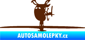 Samolepka Helikoptéra model 001 levá hnědá