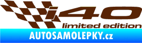 Samolepka i40 limited edition levá hnědá