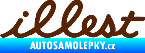Samolepka Illest 001 hnědá