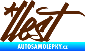 Samolepka Illest 002 hnědá
