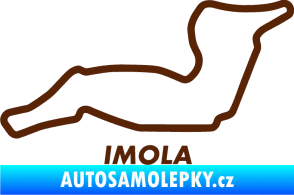 Samolepka Okruh Imola hnědá