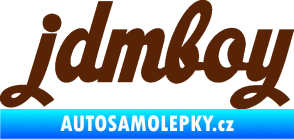 Samolepka Jdm boy nápis hnědá