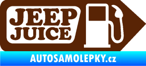 Samolepka Jeep juice symbol tankování hnědá